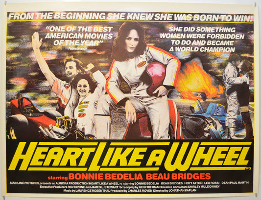 Heart Like A Wheel (The Shirley Muldowney Story) Original Quad Poster - Film Poster - Movie Poster