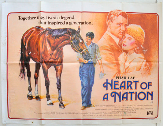 Phar Lap - Heart Of A Nation Original British Quad Poster - Film Poster - Movie Poster 