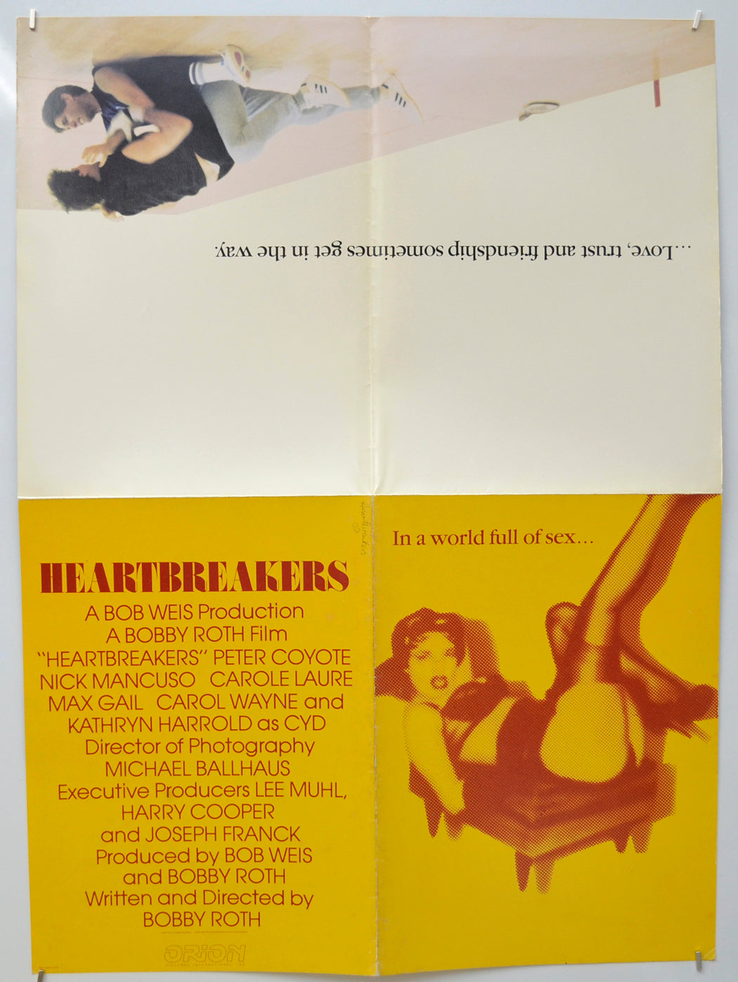 HEARTBREAKERS (Unfolded Poster) Cinema Promotional Poster 