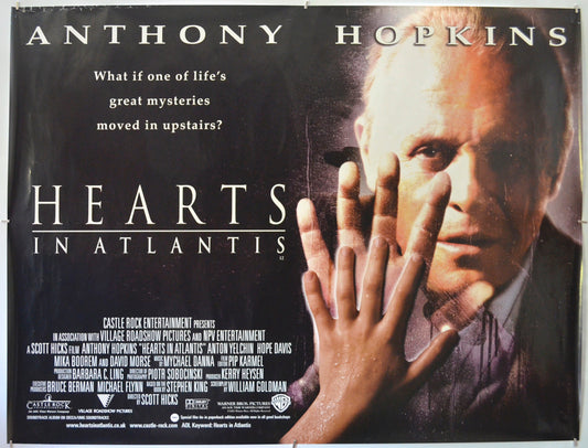 Hearts In Atlantis Original Quad Poster - Film Poster - Movie Poster  