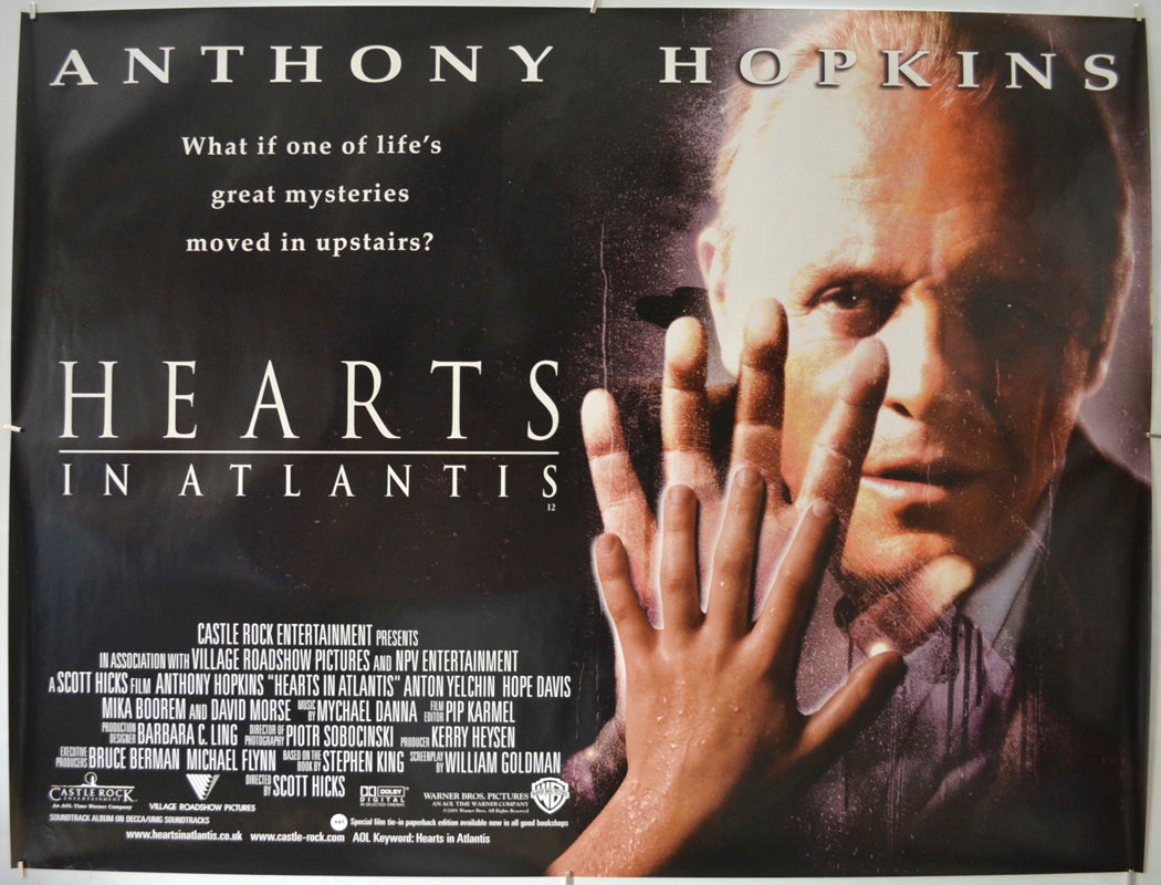 Hearts In Atlantis Original Quad Poster - Film Poster - Movie Poster  