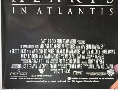 HEARTS IN ATLANTIS (Bottom Left) Cinema Quad Movie Poster 