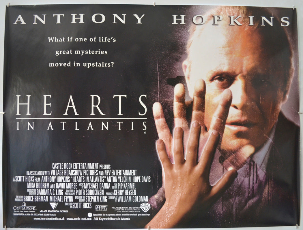 Hearts In Atlantis Original Quad Poster - Film Poster - Movie Poster  