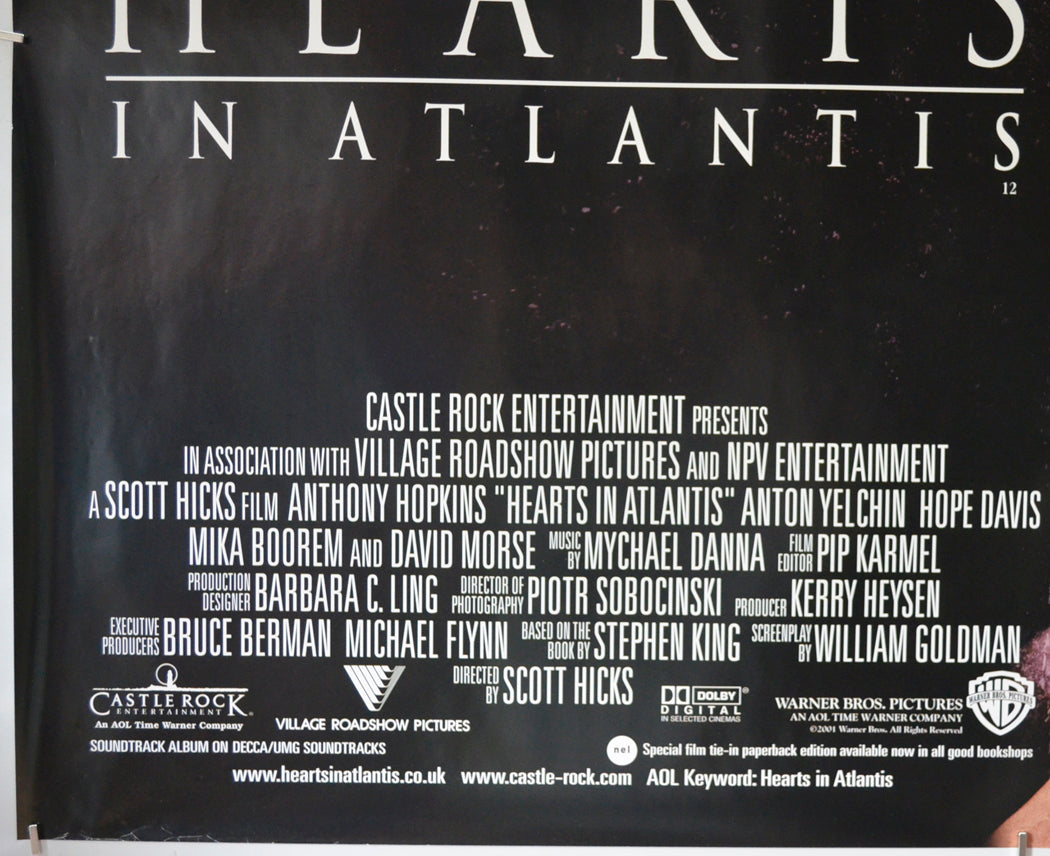 HEARTS IN ATLANTIS (Bottom Left) Cinema Quad Movie Poster 