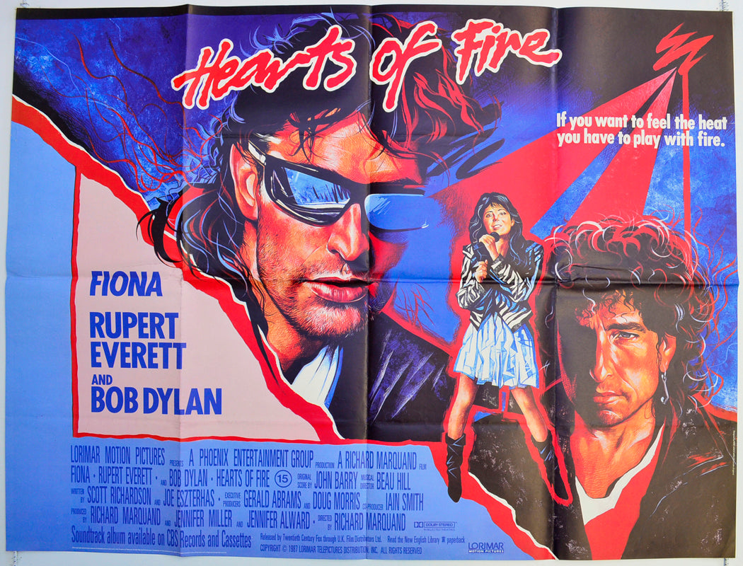 Hearts Of Fire  Original British Quad Poster - Film Poster - Movie Poster 