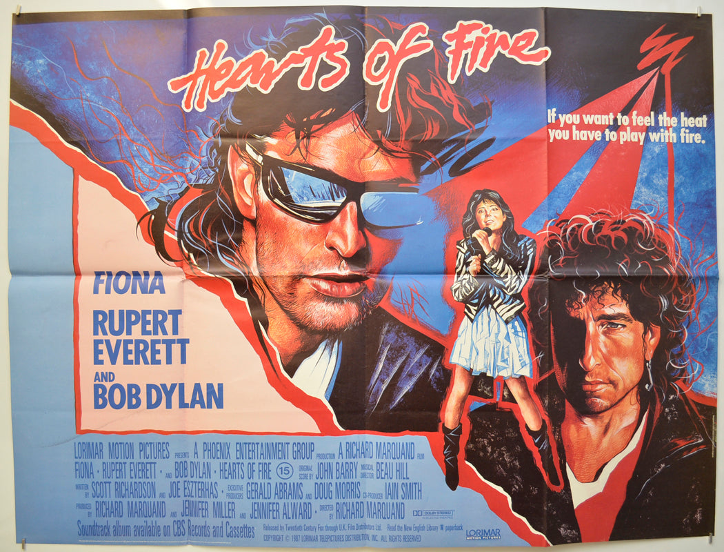 Hearts Of Fire  Original Quad Poster - Film Poster - Movie Poster