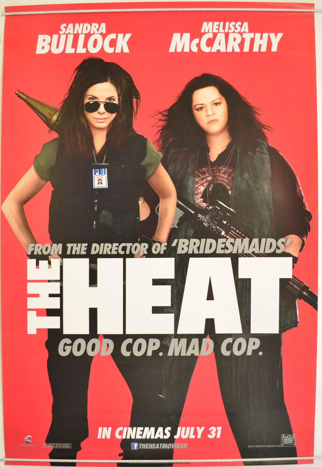 The Heat  Original One Sheet Poster - Film Poster - Movie Poster 