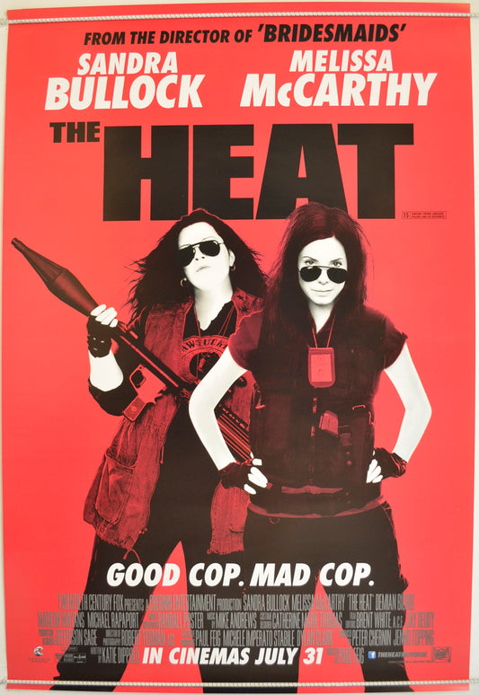 The Heat  Original One Sheet Poster - Film Poster - Movie Poster 