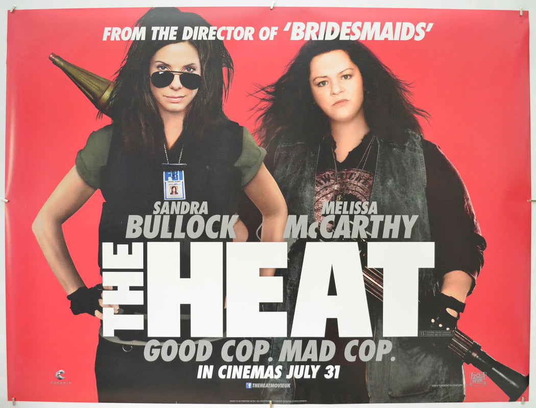 The Heat (Teaser / Advance Version)  Original Quad Poster - Film Poster - Movie Poster  