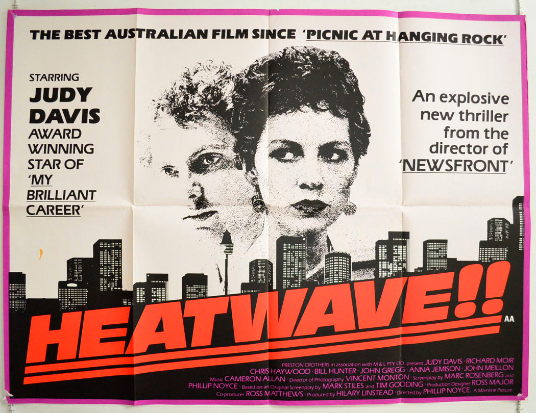 Heatwave Original British Quad Poster - Film Poster - Movie Poster 