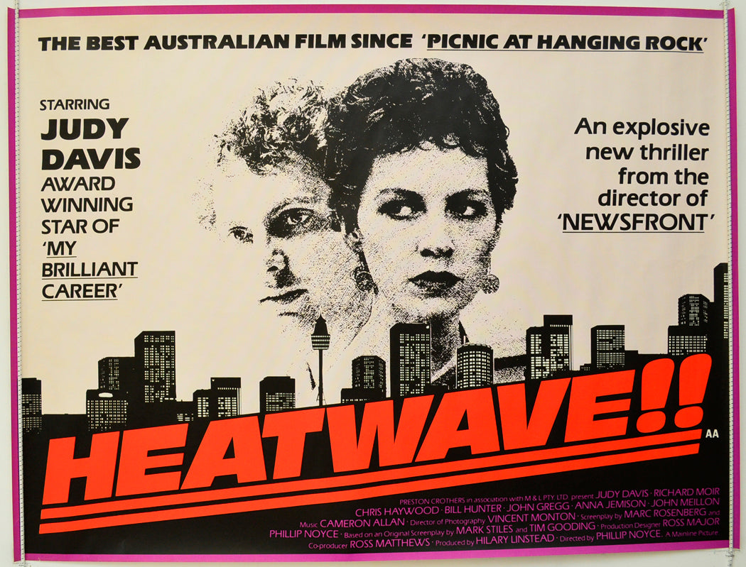 Heatwave  Original British Quad Poster - Film Poster - Movie Poster 