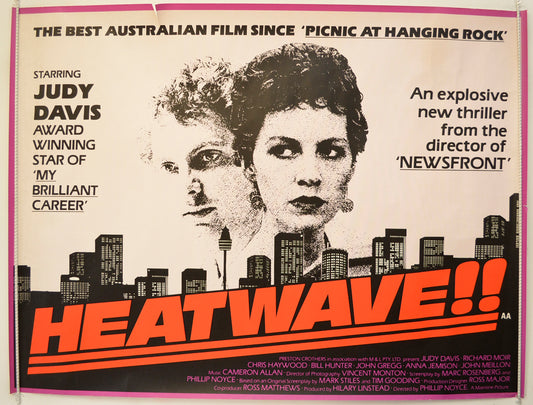 Heatwave  Original Quad Poster - Film Poster - Movie Poster