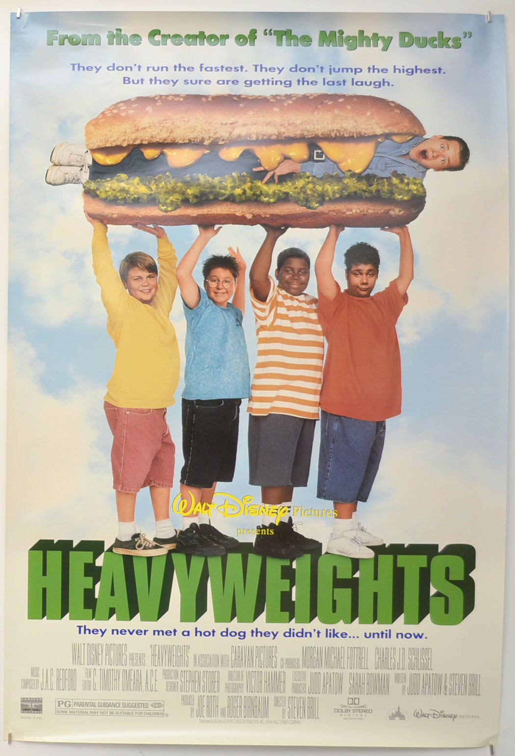 Heavyweights Original One Sheet Poster - Film Poster - Movie Poster