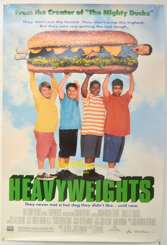 Heavyweights Original One Sheet Poster - Film Poster - Movie Poster