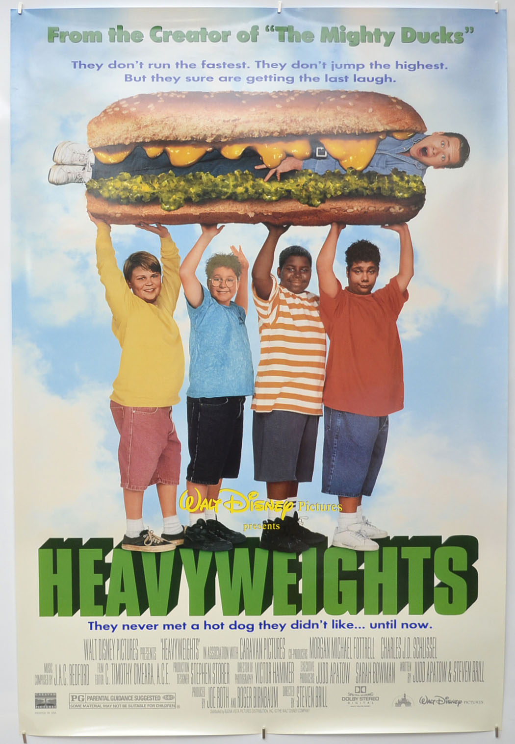 Heavyweights Original One Sheet Poster - Film Poster - Movie Poster