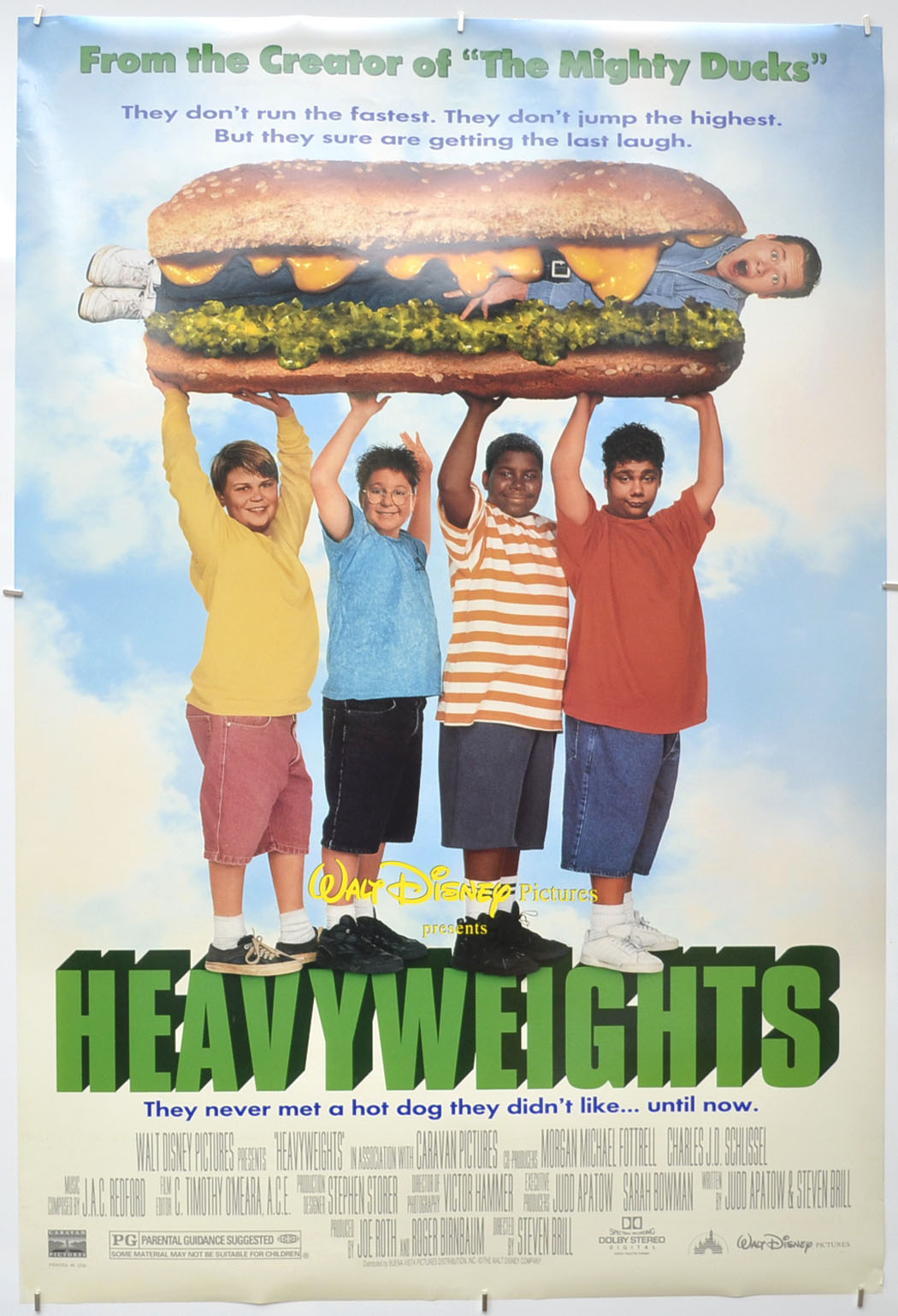 Heavyweights Original One Sheet Poster - Film Poster - Movie Poster