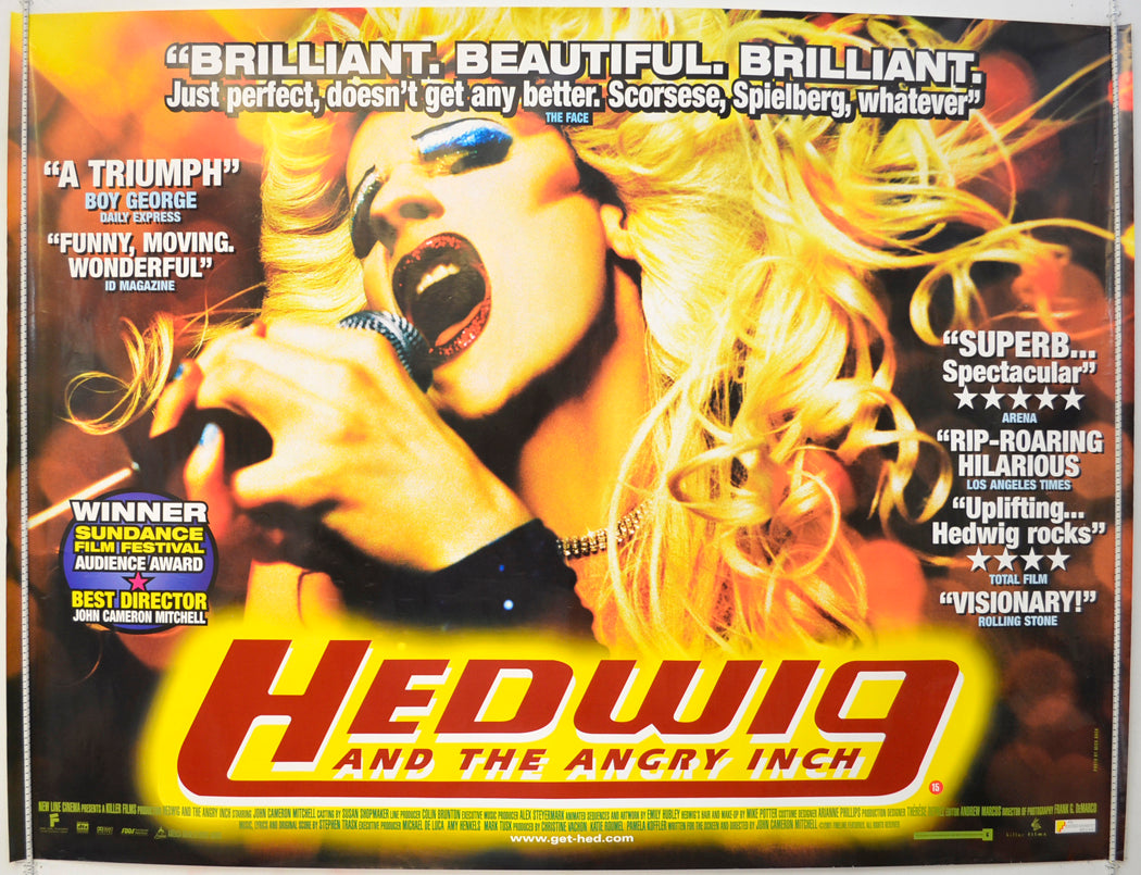 Hedwig And The Angry Inch   Original Quad Poster - Film Poster - Movie Poster 