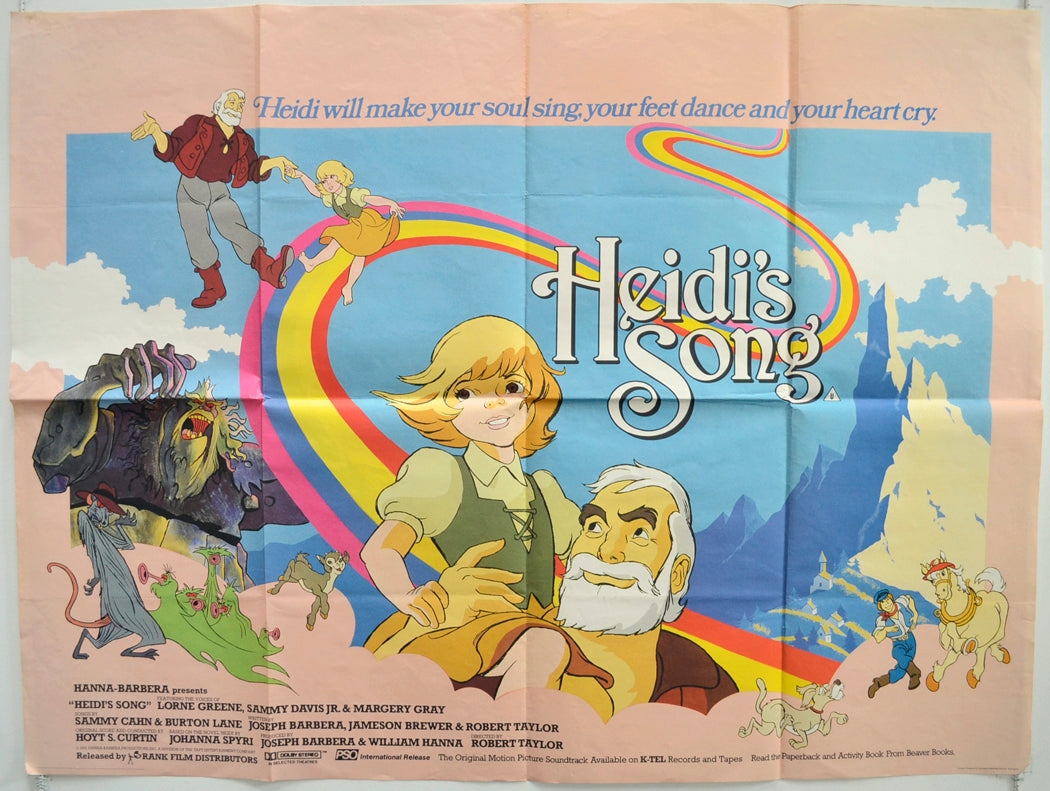 Heidi's Song  Original British Quad Poster - Film Poster - Movie Poster 