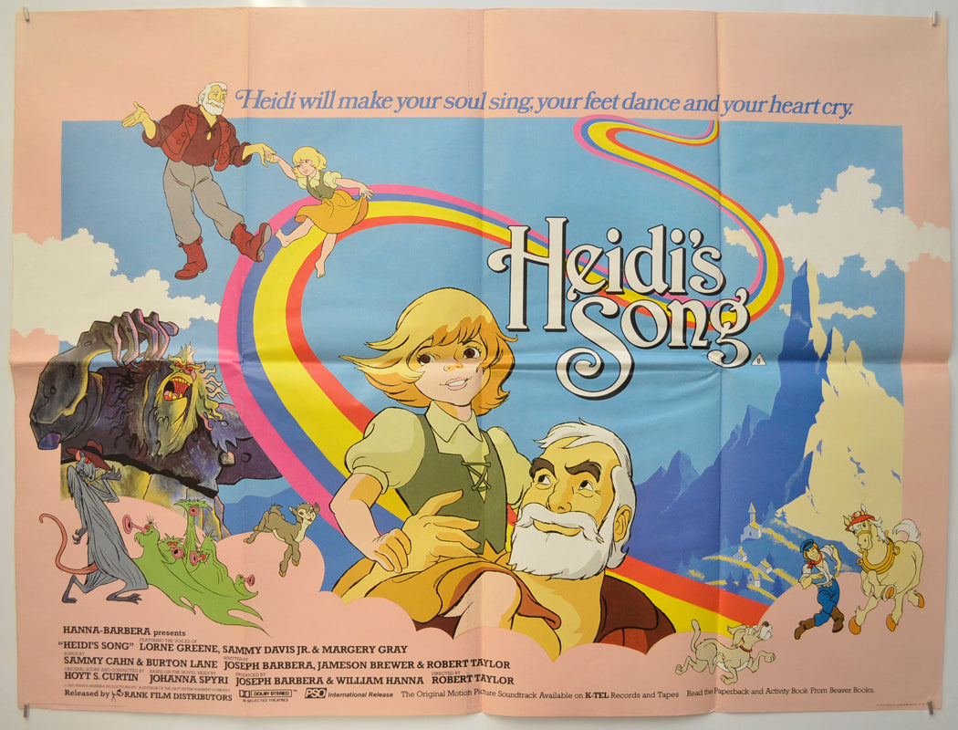 Heidi's Song  Original Quad Poster - Film Poster - Movie Poster