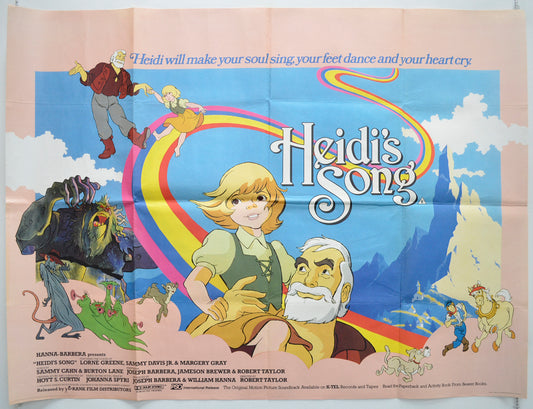 Heidi's Song Original Quad Poster - Film Poster - Movie Poster  