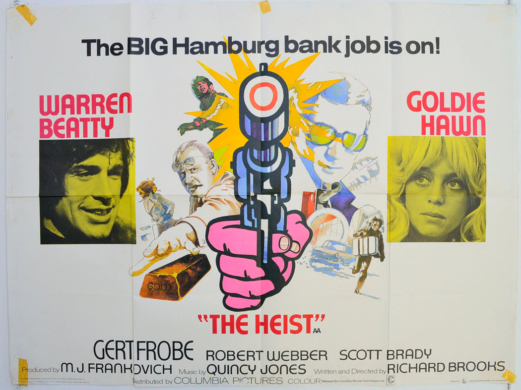 The Heist  Original British Quad Poster - Film Poster - Movie Poster 