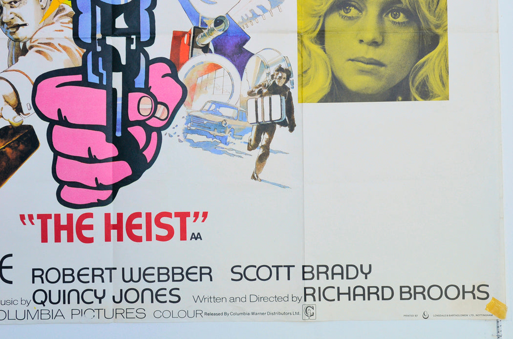 THE HEIST (Bottom Right) Cinema Quad Movie Poster 