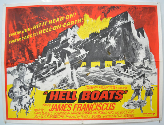 Hell Boats  Original Quad Poster - Film Poster - Movie Poster