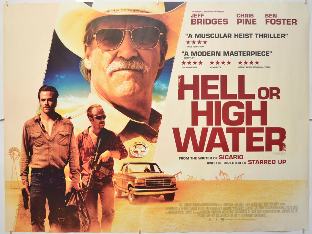 Hell Or High Water Original Quad Poster - Film Poster - Movie Poster