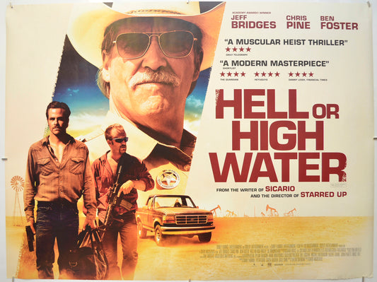 Hell Or High Water Original Quad Poster - Film Poster - Movie Poster