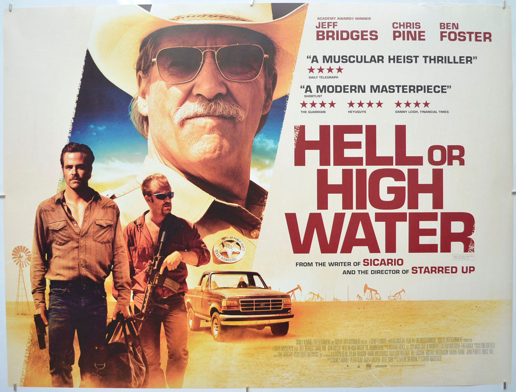 Hell Or High Water Original Quad Poster - Film Poster - Movie Poster