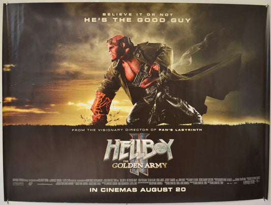 Hellboy 2 : The Golden Army  Original Quad Poster - Film Poster - Movie Poster