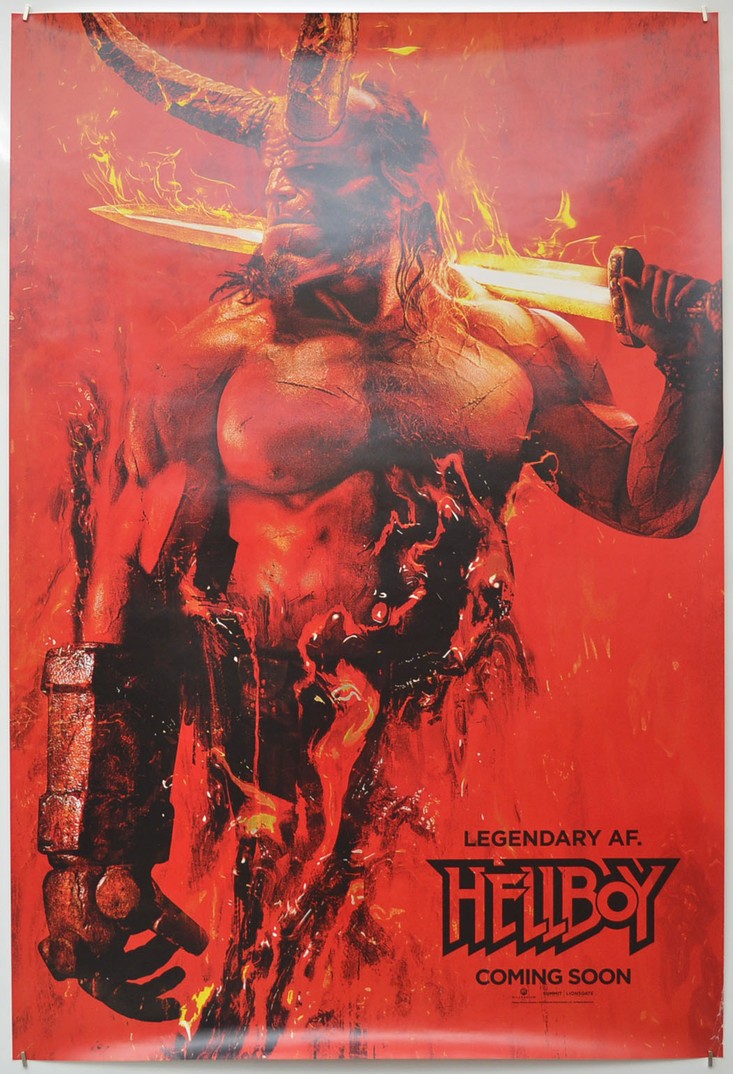 Hellboy (Teaser / Advance Version) Original One Sheet Poster - Film Poster - Movie Poster