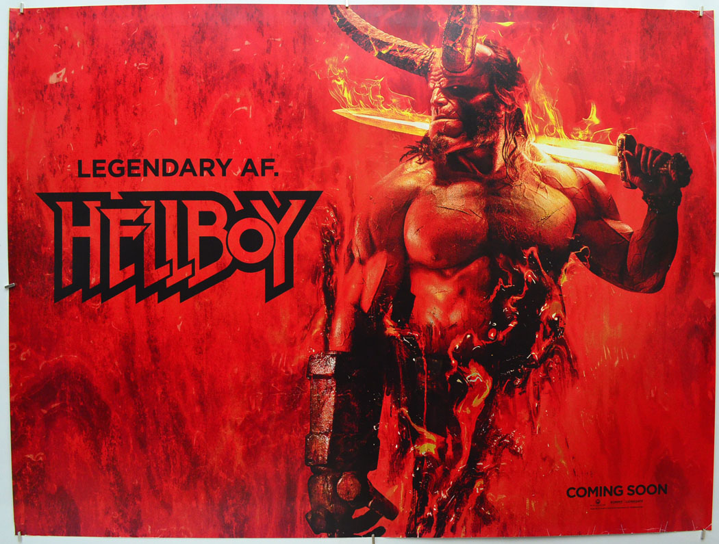 Hellboy (Teaser / Advance Version 2)  Original Quad Poster - Film Poster - Movie Poster