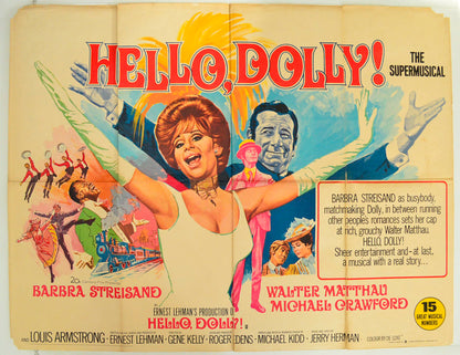 Hello Dolly! Original British Quad Poster - Film Poster - Movie Poster - Cinema Poster