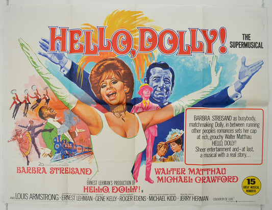 Hello Dolly!   Original Quad Poster - Film Poster - Movie Poster 