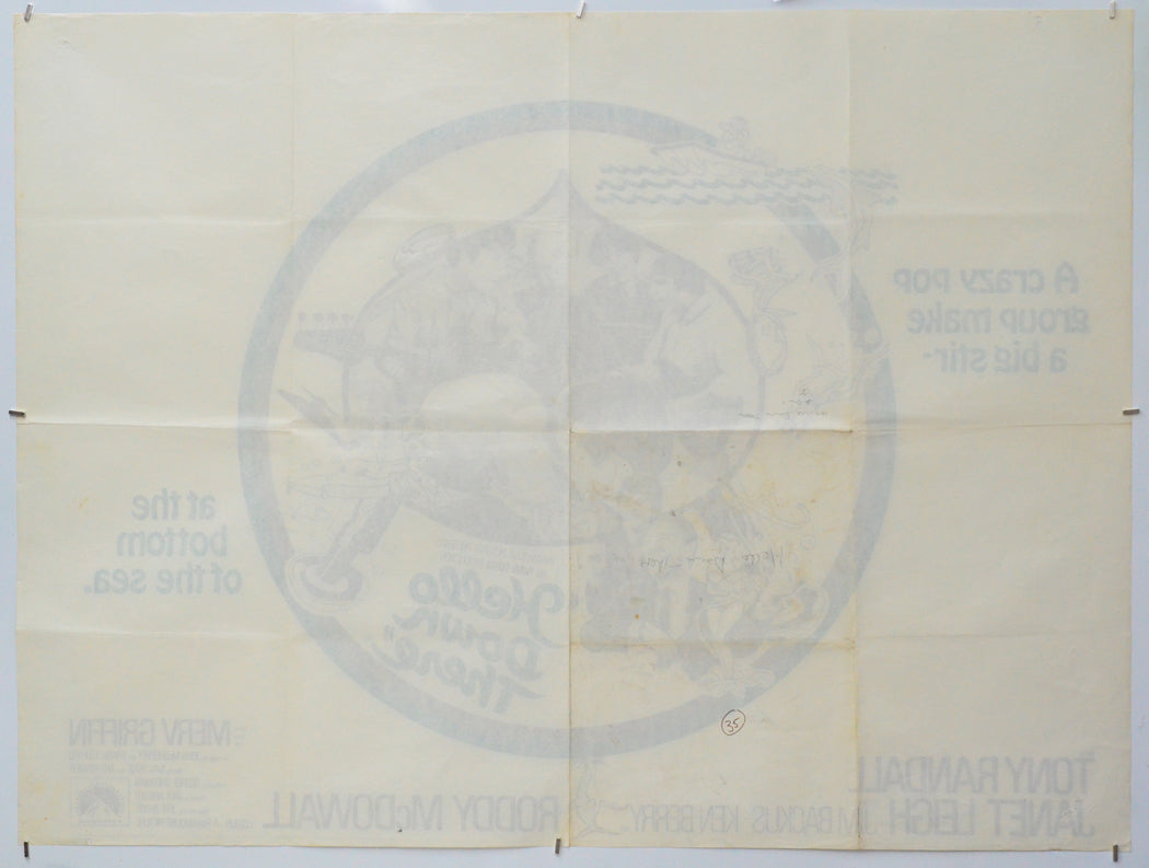 Hello Down There (Back) Cinema Quad Movie Poster 