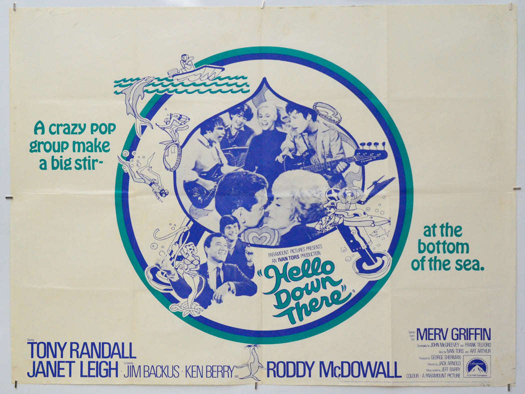Hello Down There - Original Quad Poster - Film Poster - Movie Poster