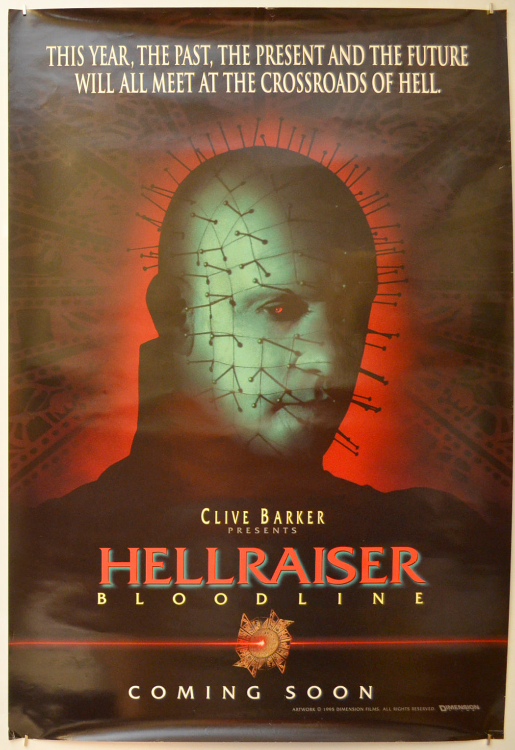 Hellraiser - Bloodline (Teaser / Advance Version)  Original One Sheet Poster - Film Poster - Movie Poster