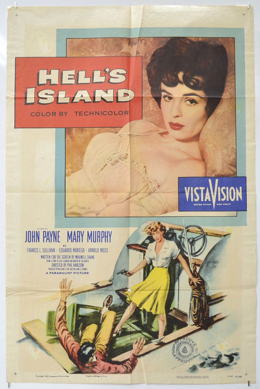 Hell's Island  Original One Sheet Poster - Film Poster - Movie Poster