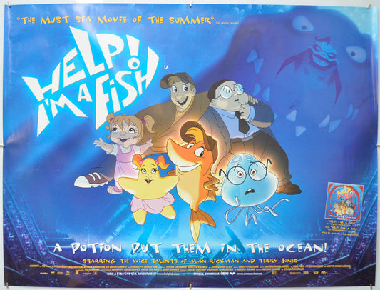 Help! I'm A Fish - Original Quad Poster - Film Poster - Movie Poster