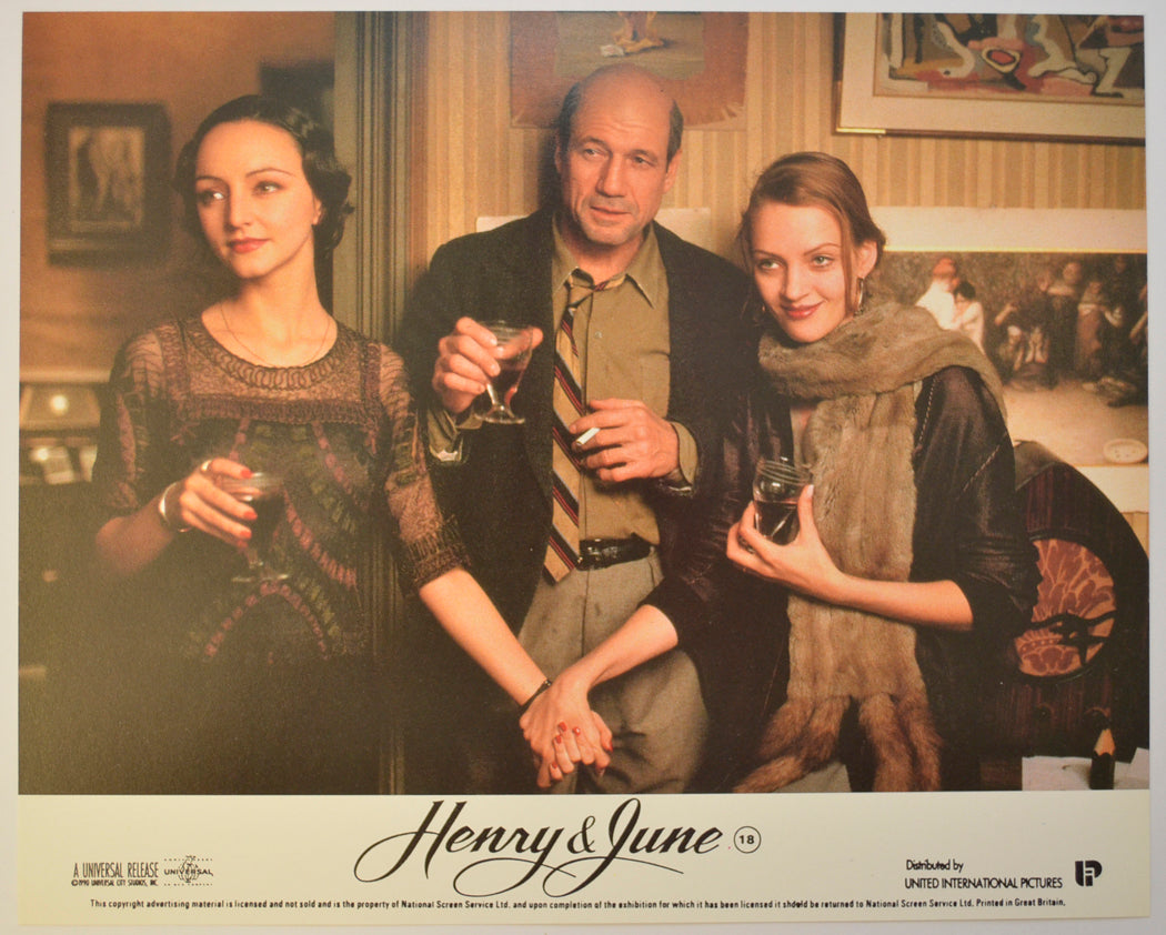 HENRY AND JUNE (Card 3) Cinema Set of Colour FOH Stills / Lobby Cards 