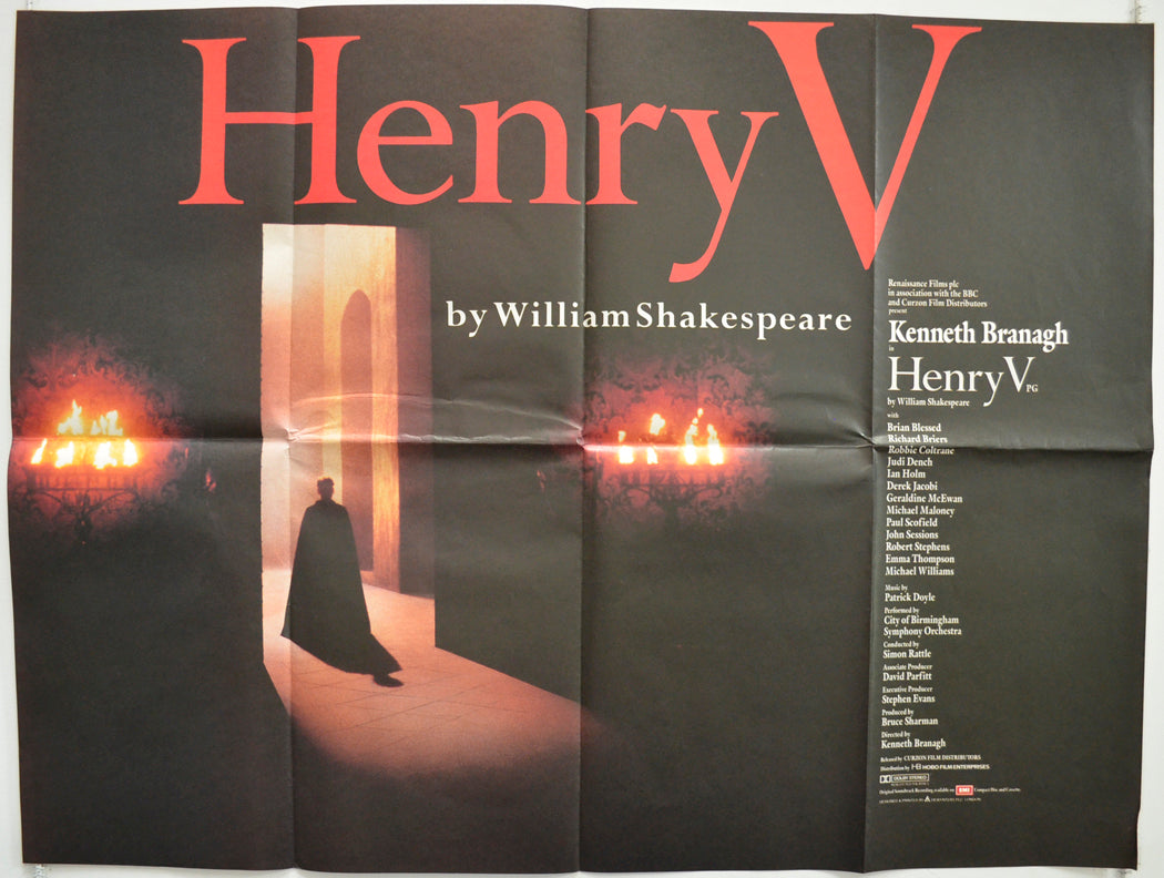 Henry V  Original British Quad Poster - Film Poster - Movie Poster 