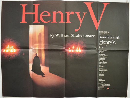 Henry V  Original British Quad Poster - Film Poster - Movie Poster 