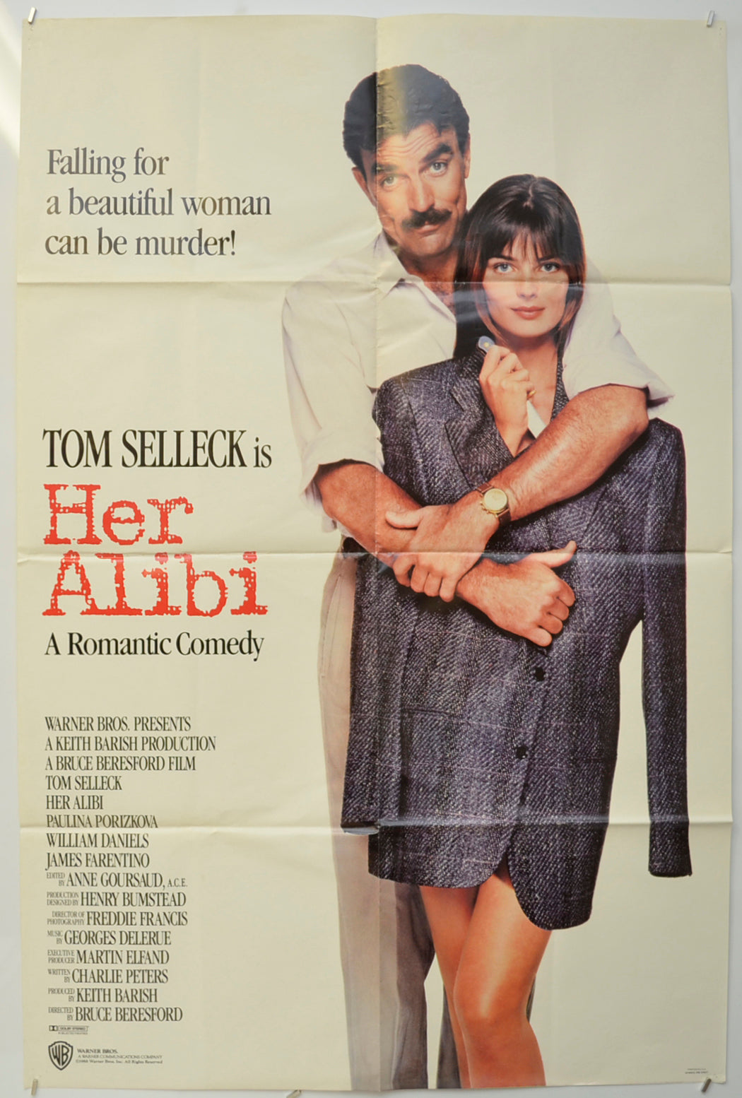 Her Alibi Original One Sheet Poster - Film Poster - Movie Poster  