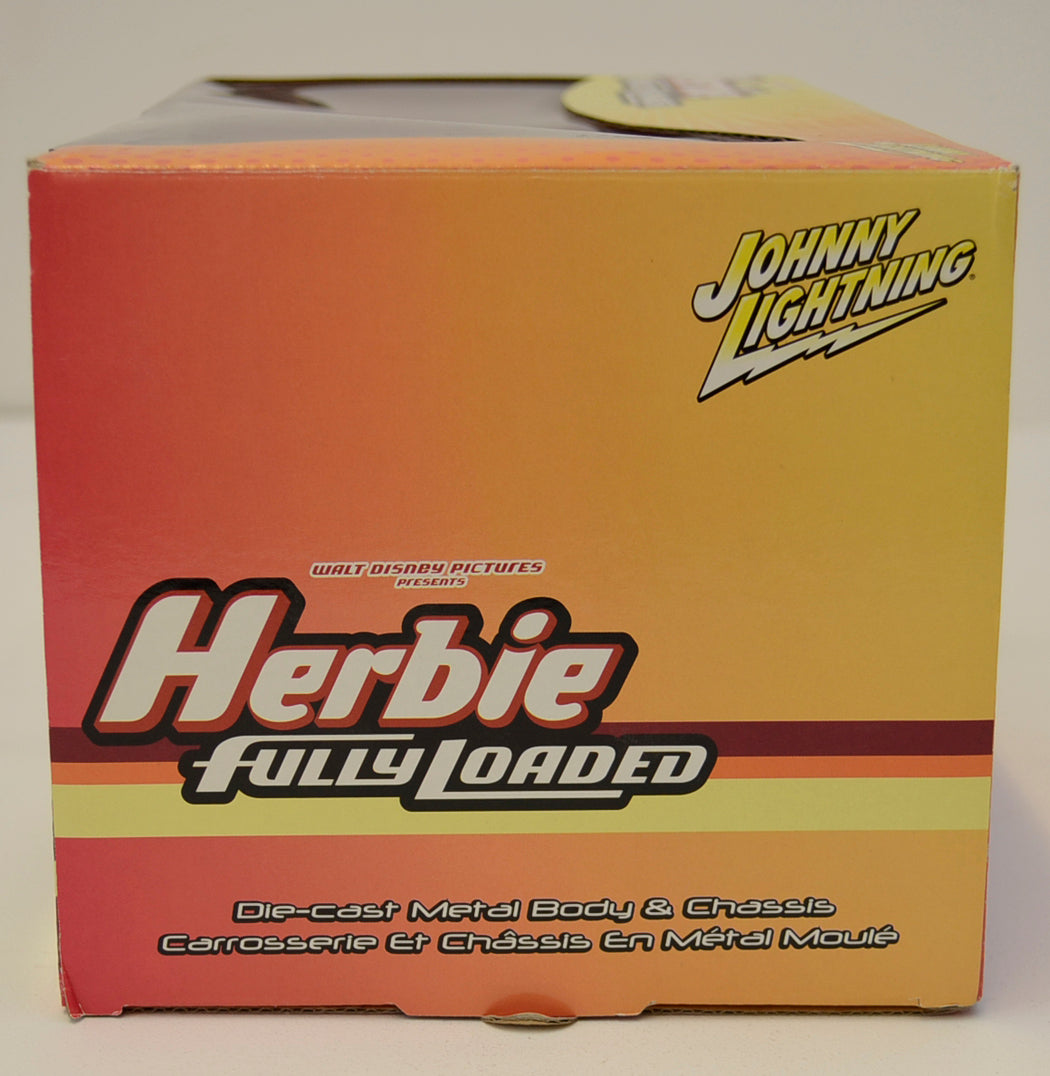 HERBIE FULLY LOADED Johnny Lightning 1:18 scale (BOX SIDE 1 View)  