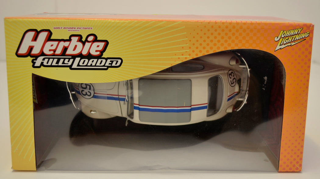 HERBIE FULLY LOADED Johnny Lightning 1:18 scale (BOX TOP View)  