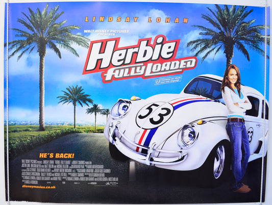 Herbie : Fully Loaded  Original British Quad Poster - Film Poster - Movie Poster 