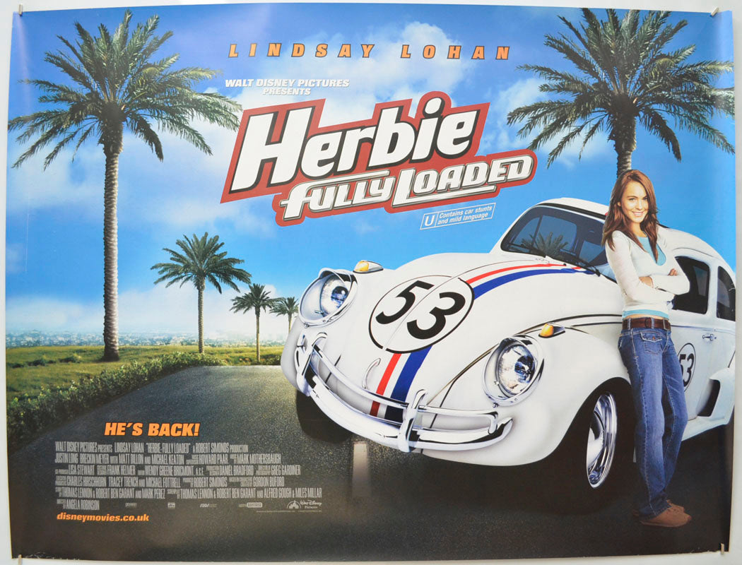 Herbie : Fully Loaded  Original Quad Poster - Film Poster - Movie Poster