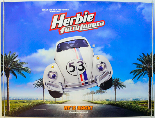 Herbie : Fully Loaded  (Teaser / Advance Version)   Original British Quad Poster - Film Poster - Movie Poster 