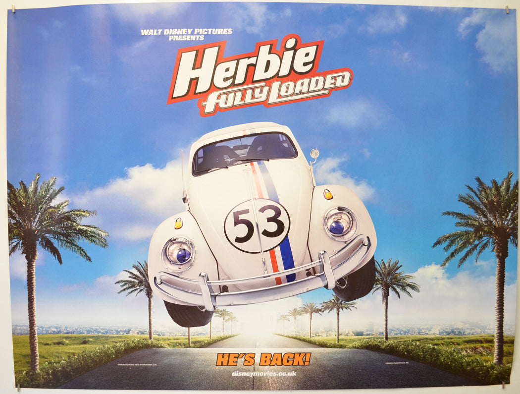 Herbie : Fully Loaded  (Teaser / Advance Version) Original Quad Poster - Film Poster - Movie Poster  